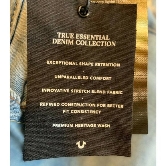 True Religion Women's Jennie Curvy Mid Rise Skinny Jeans Blue Stretch Size 6/28 - Picture 10 of 10